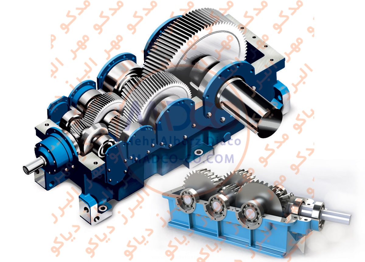 گیربکس هلیکال یا شافت مستقیم Helical Gearbox