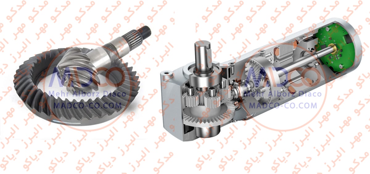 گیربکس کرانویل پینیون Crown Wheel Pinion Gearbox